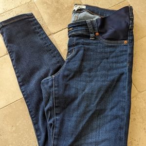Madewell maternity dark skinny jeans in size 29